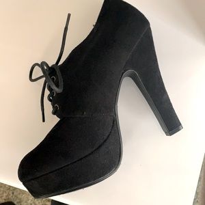 Lace up platform heels